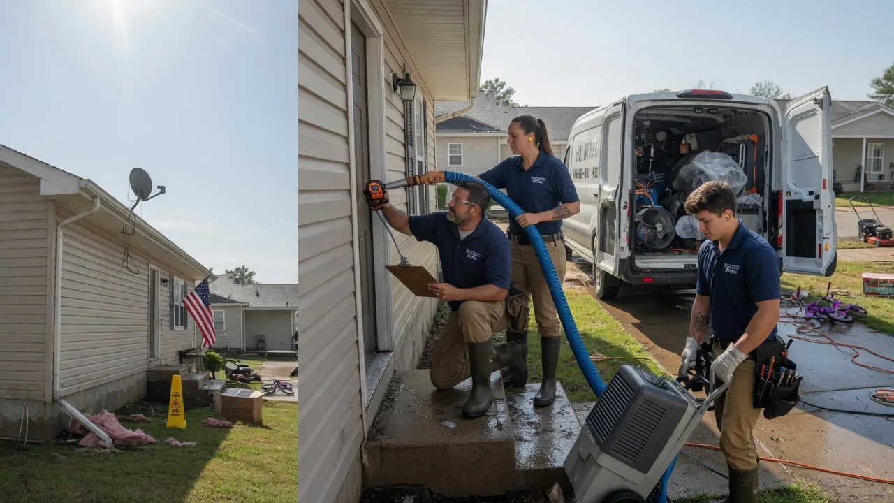 Ceiling Water Damage Restoration in Rogers, TX near me